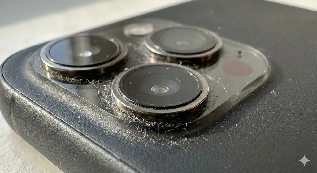 Poeira acumulada cameras galaxy a55