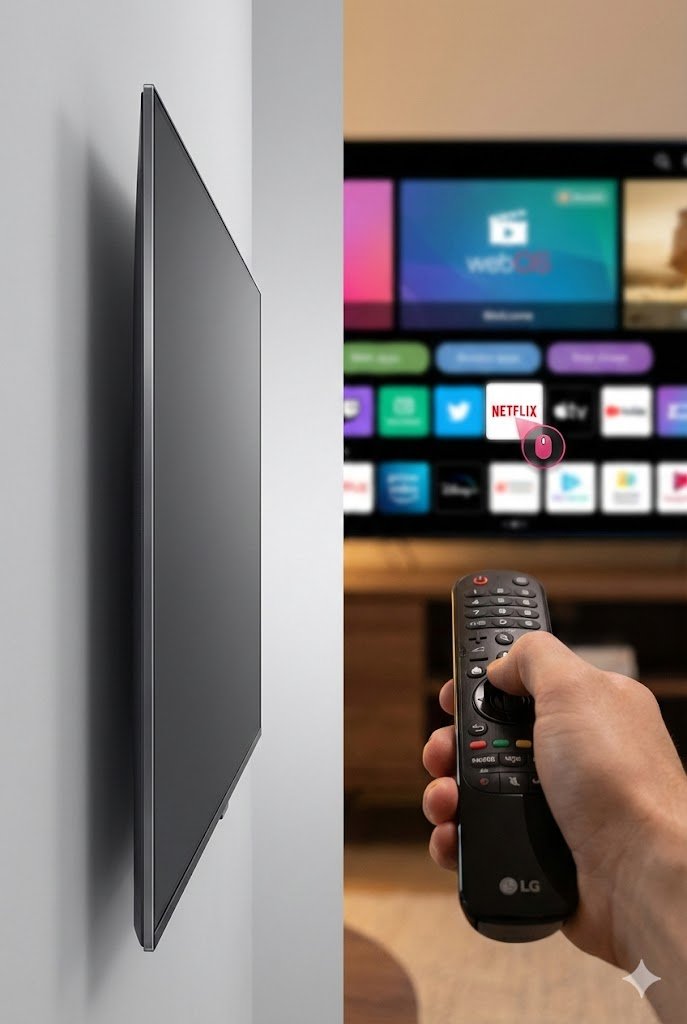 Design Samsung vs Controle LG Smart Magic