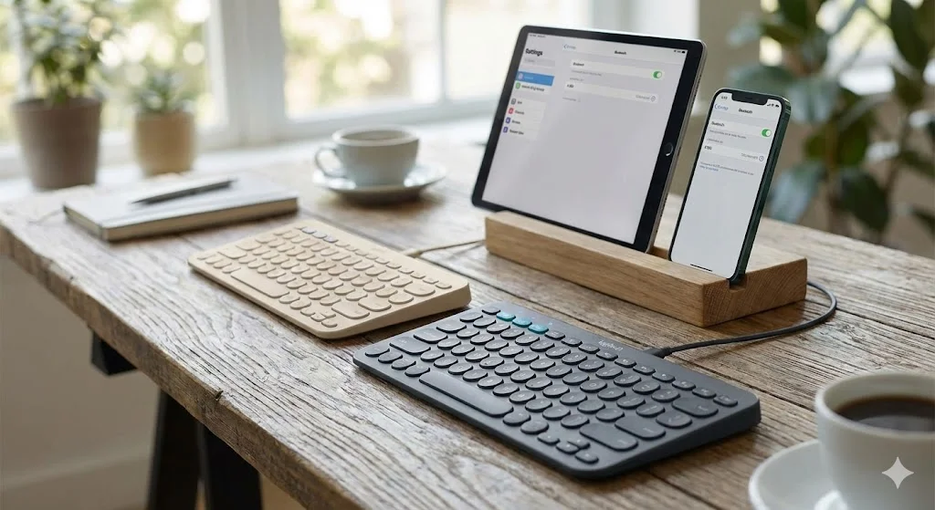 Teclado Logitech K380 bluetooth multidispositivo.