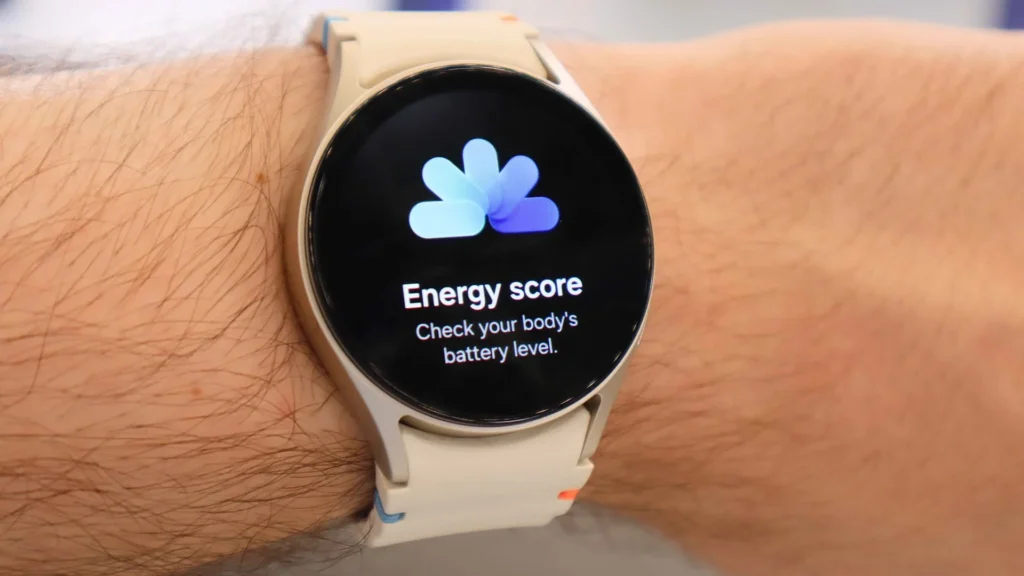 Samsung Galaxy Watch 7 Energy Score análise de saúde