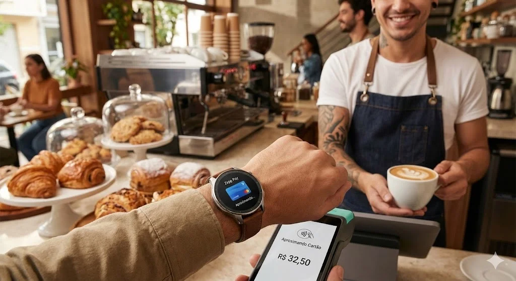 Smartwatch Amazfit Balance pagamento por aproximação NFC Brasil