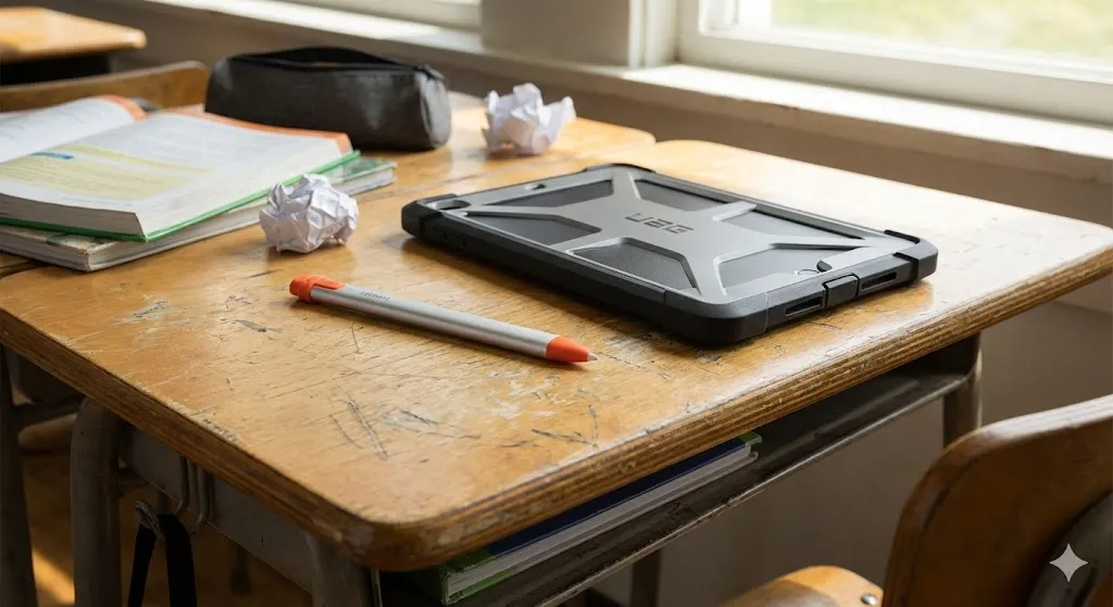 Caneta Logitech Crayon para iPad resistente para estudantes