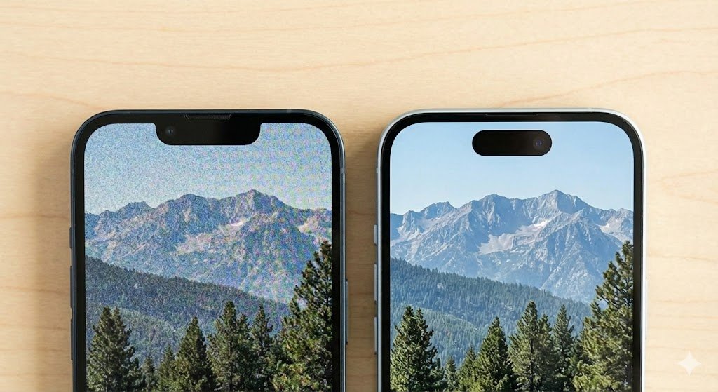 Teste de zoom iPhone 13 digital versus iPhone 15 sensor crop 2x