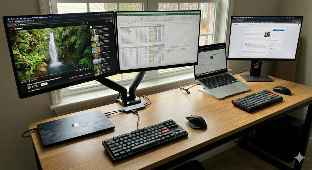 MacBook Air M3 suporte dois monitores externos