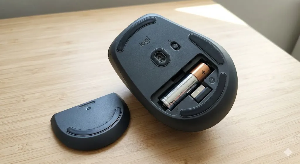 Bateria pilha AA Logitech Lift duração 2 anos