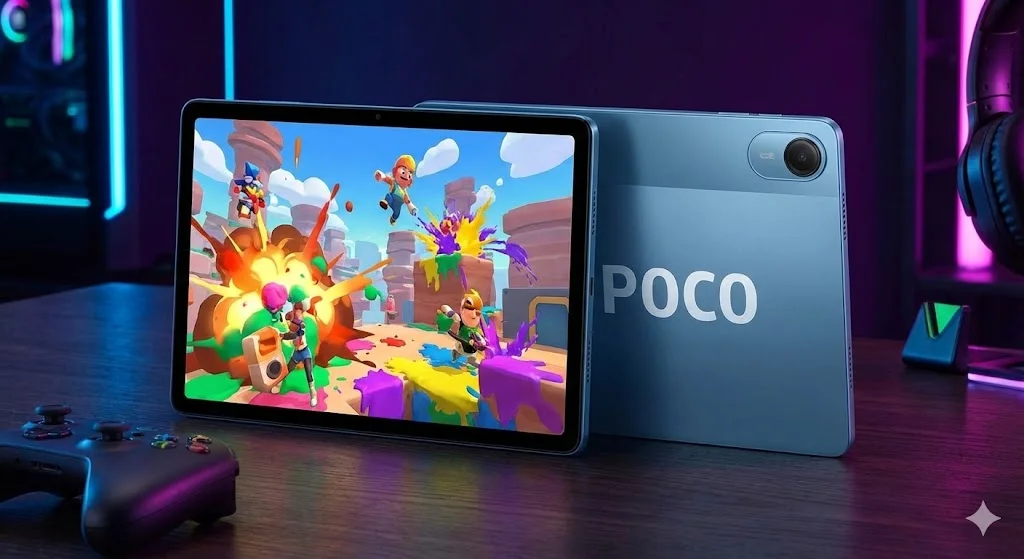 Tablet Poco Pad Xiaomi gamer com tela 120Hz e processador Snapdragon