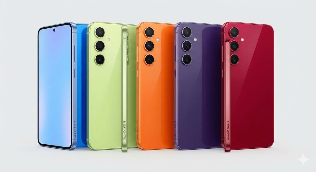 Samsung Galaxy S25 FE cores e design custo benefício 2026