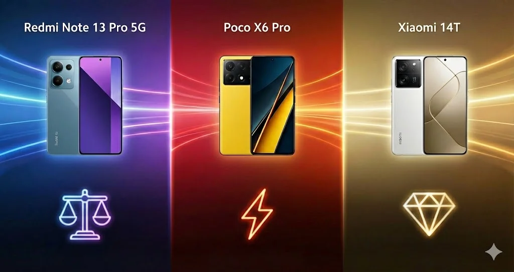 Diferença entre as linhas de celulares Xiaomi Redmi Poco e Mi